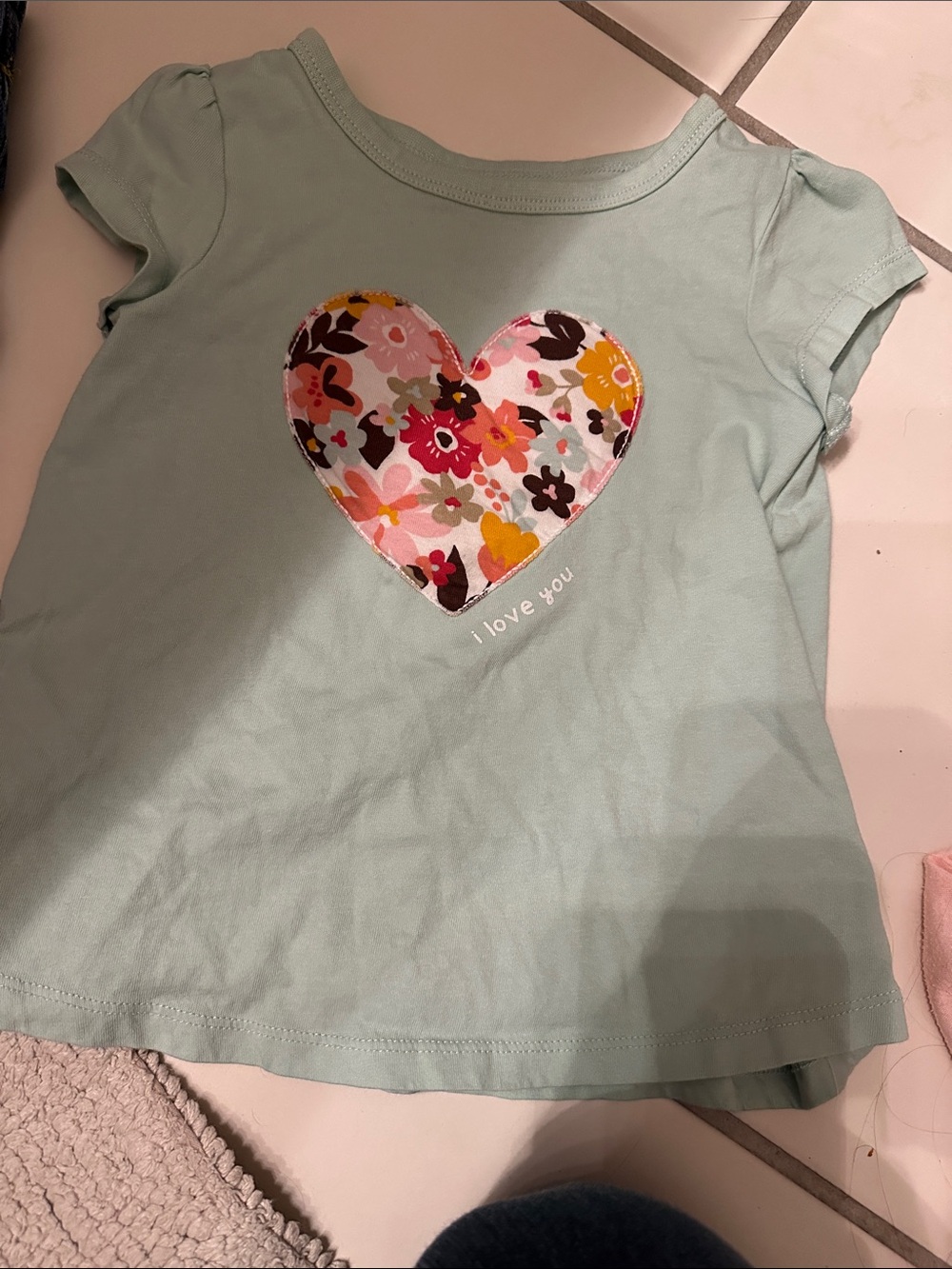 First Impressions Floral Heart Tee